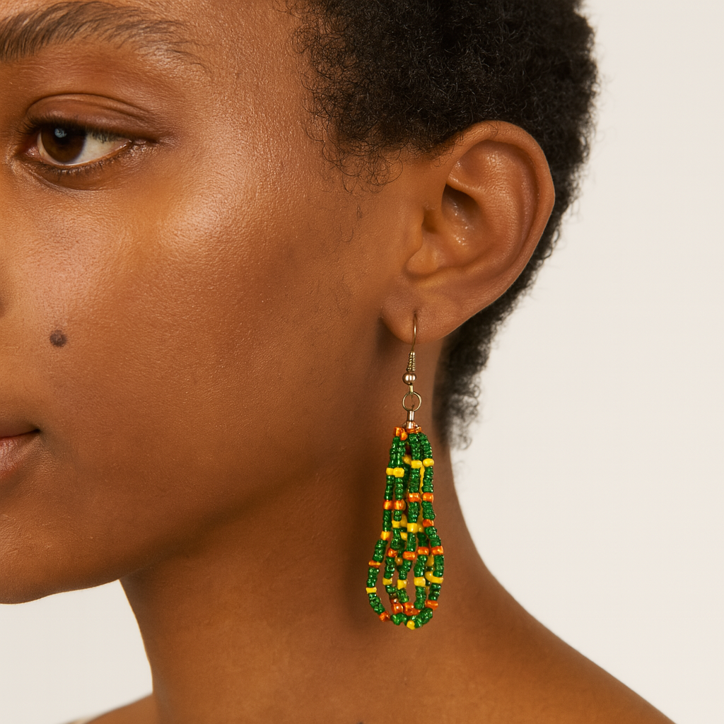 Grace Earrings – Multicolor Cascade Elegance from the Genesis Collection
