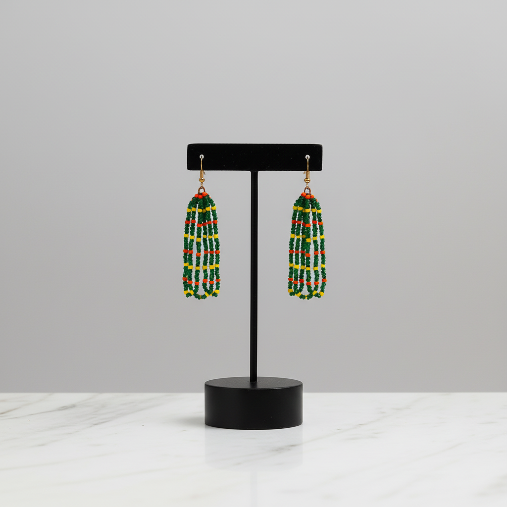 Grace Earrings – Multicolor Cascade Elegance from the Genesis Collection