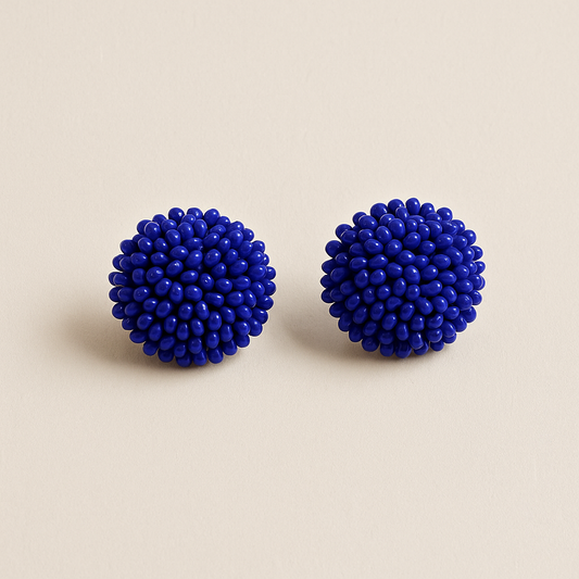 Sapphire Whisper Cluster Earrings