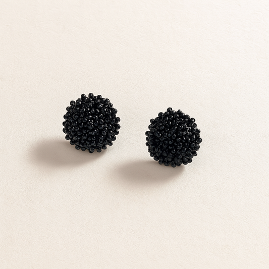 Midnight Elegant Cluster Earrings
